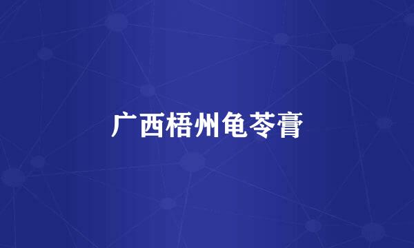 广西梧州龟苓膏