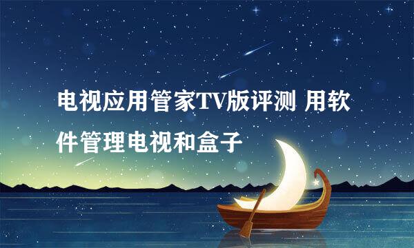 电视应用管家TV版评测 用软件管理电视和盒子