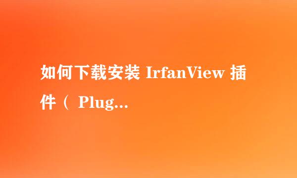 如何下载安装 IrfanView 插件（ PlugIns ）