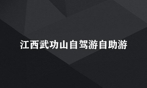 江西武功山自驾游自助游
