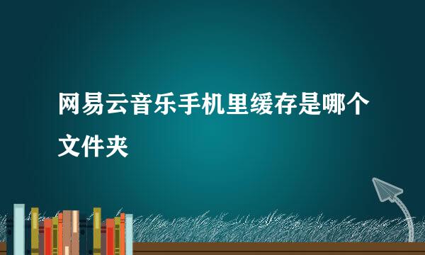网易云音乐手机里缓存是哪个文件夹