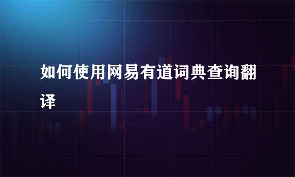 如何使用网易有道词典查询翻译