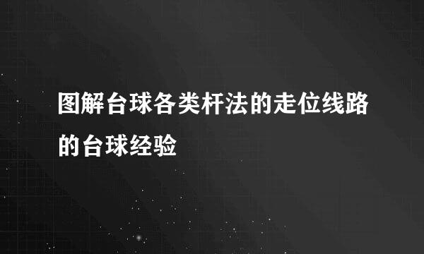 图解台球各类杆法的走位线路的台球经验