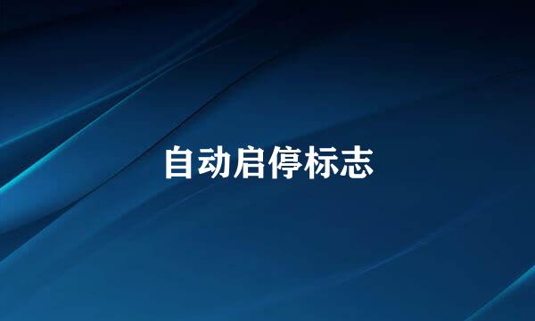 自动启停标志