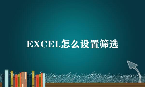EXCEL怎么设置筛选