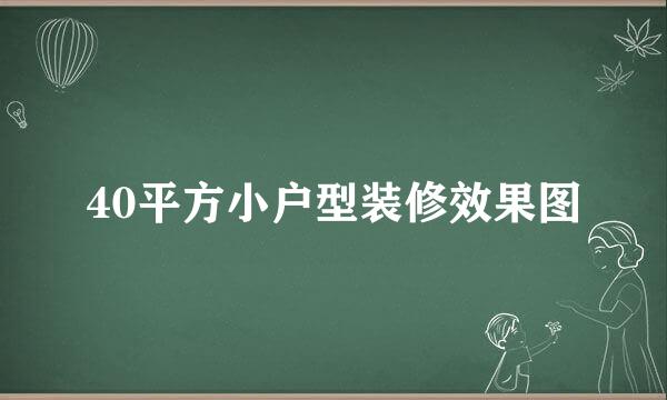 40平方小户型装修效果图