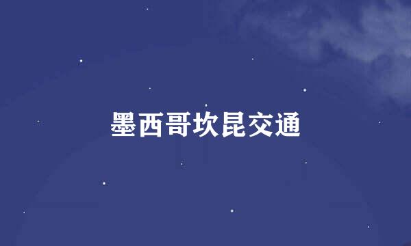 墨西哥坎昆交通