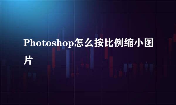 Photoshop怎么按比例缩小图片