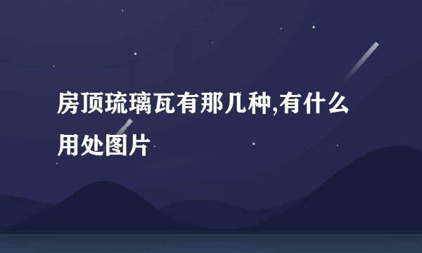 房顶琉璃瓦有那几种,有什么用处图片