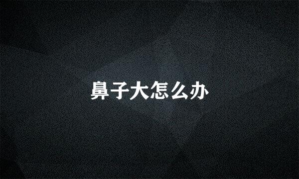 鼻子大怎么办