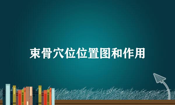 束骨穴位位置图和作用