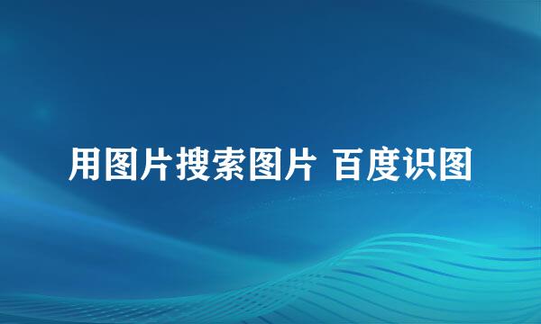 用图片搜索图片 百度识图