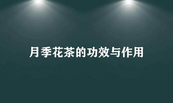 月季花茶的功效与作用