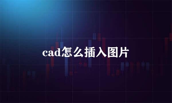 cad怎么插入图片