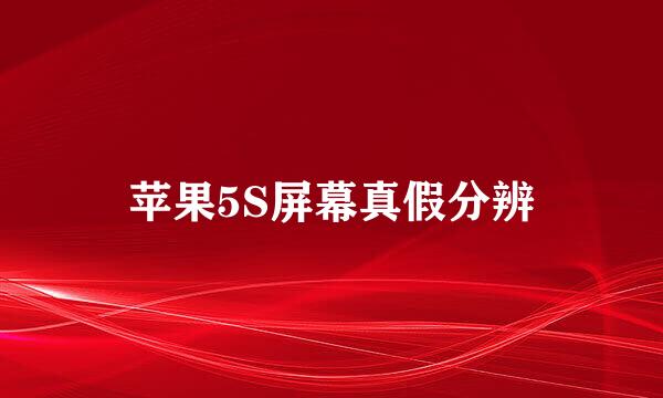 苹果5S屏幕真假分辨