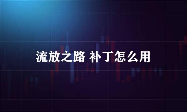 流放之路 补丁怎么用
