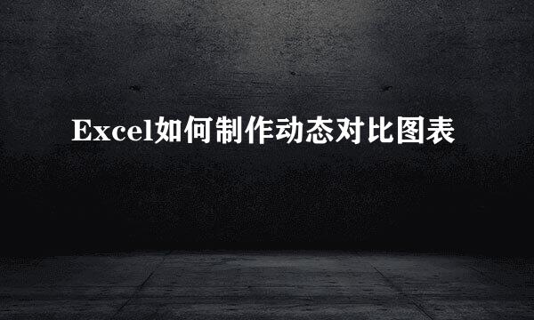 Excel如何制作动态对比图表