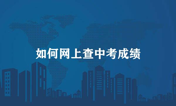 如何网上查中考成绩