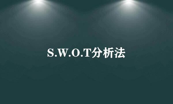 S.W.O.T分析法