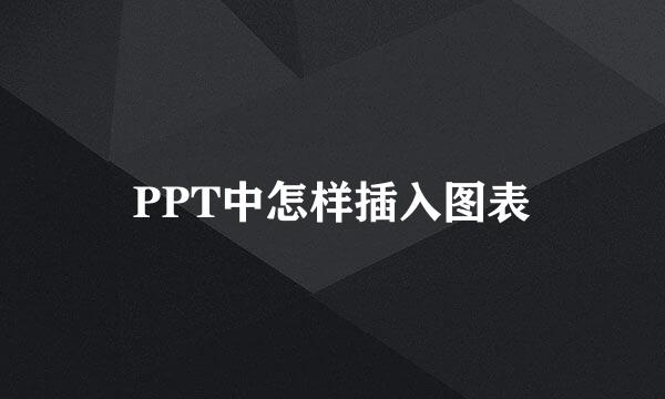 PPT中怎样插入图表