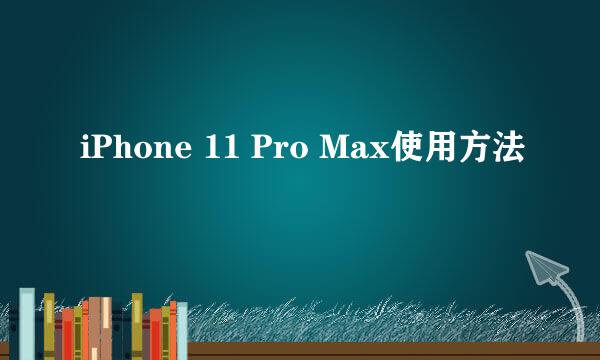 iPhone 11 Pro Max使用方法