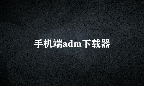 手机端adm下载器