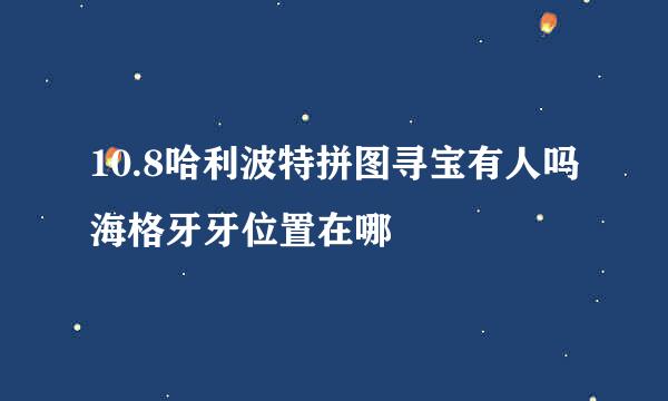 10.8哈利波特拼图寻宝有人吗海格牙牙位置在哪