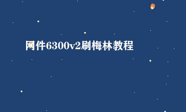 网件6300v2刷梅林教程