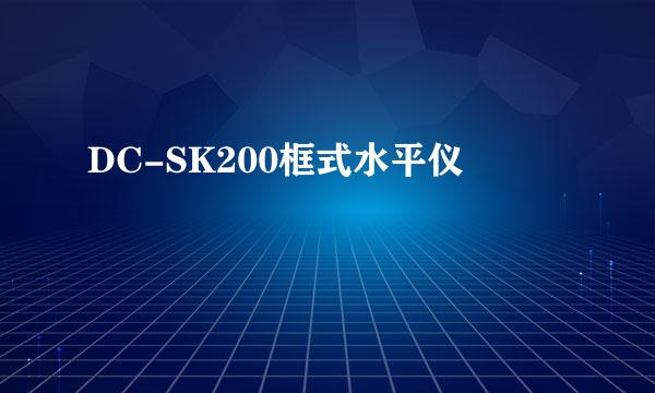 DC-SK200框式水平仪