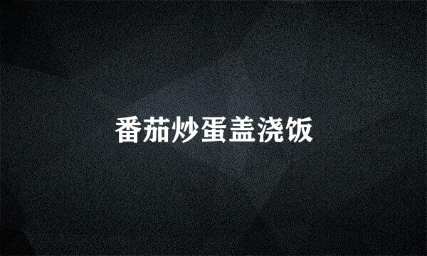 番茄炒蛋盖浇饭