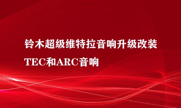 铃木超级维特拉音响升级改装TEC和ARC音响
