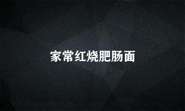 家常红烧肥肠面