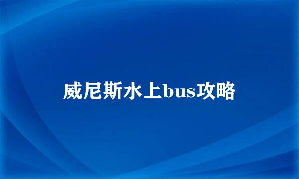 威尼斯水上bus攻略