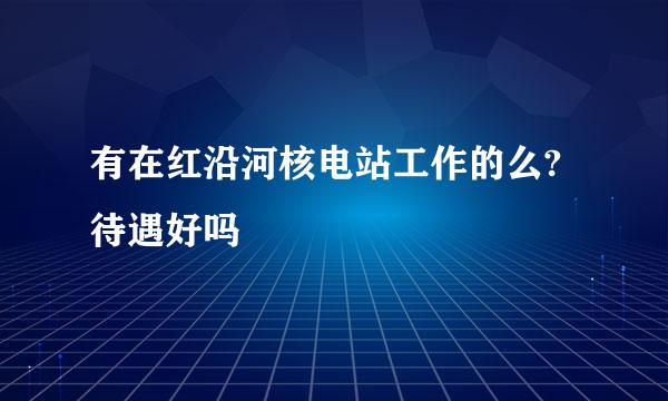 有在红沿河核电站工作的么?待遇好吗