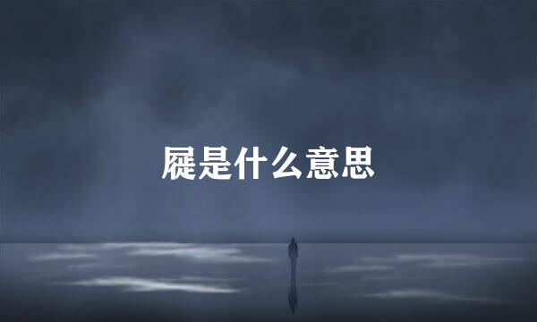 屣是什么意思