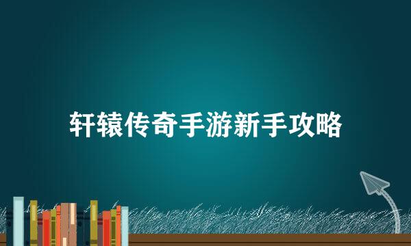 轩辕传奇手游新手攻略