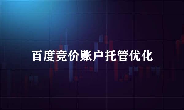 百度竞价账户托管优化