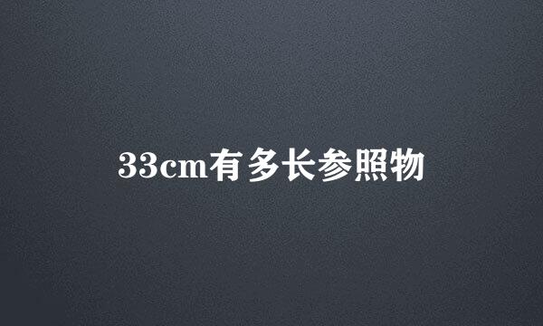 33cm有多长参照物