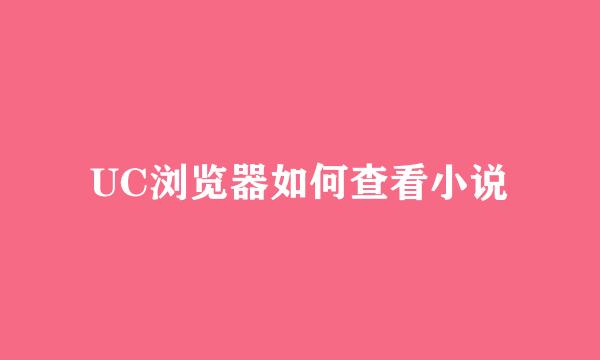 UC浏览器如何查看小说