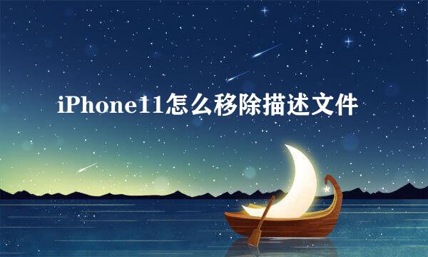 iPhone11怎么移除描述文件