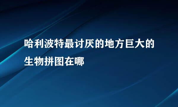 哈利波特最讨厌的地方巨大的生物拼图在哪