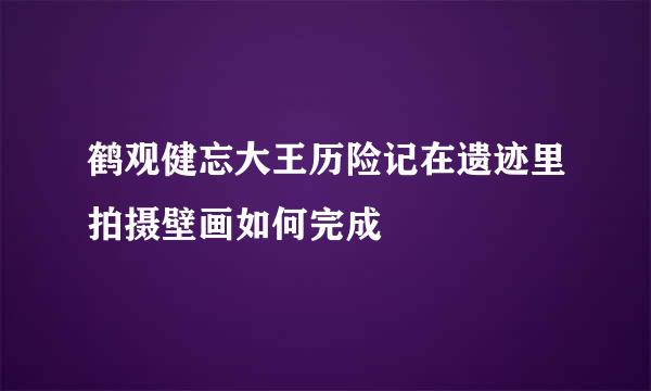 鹤观健忘大王历险记在遗迹里拍摄壁画如何完成