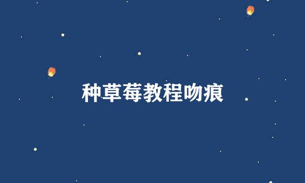 种草莓教程吻痕