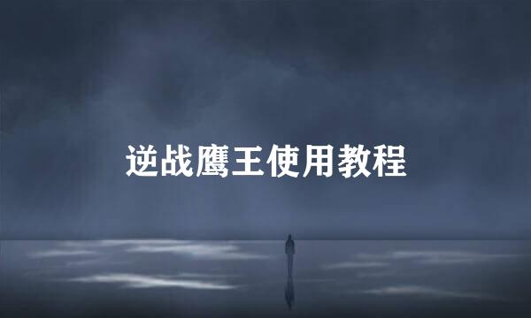 逆战鹰王使用教程