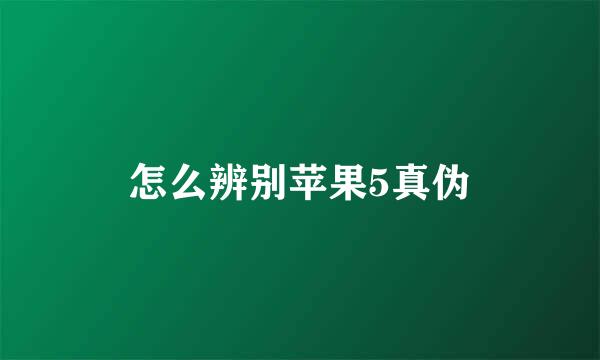 怎么辨别苹果5真伪