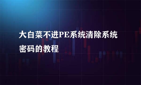 大白菜不进PE系统清除系统密码的教程