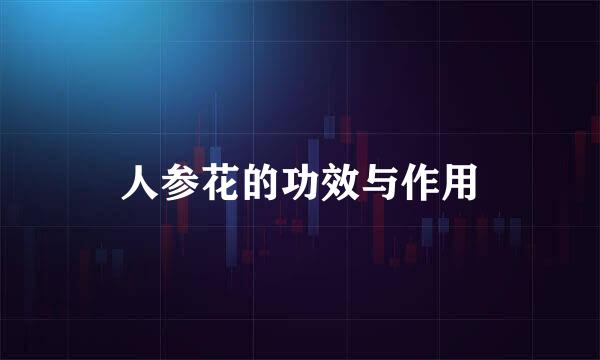 人参花的功效与作用