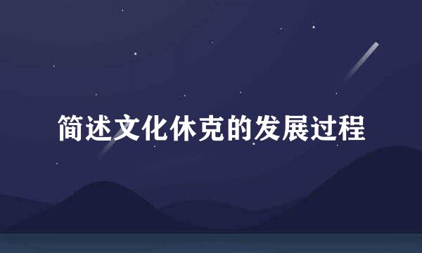 简述文化休克的发展过程