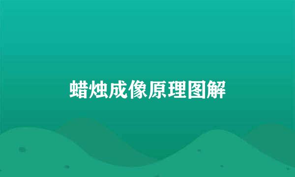 蜡烛成像原理图解