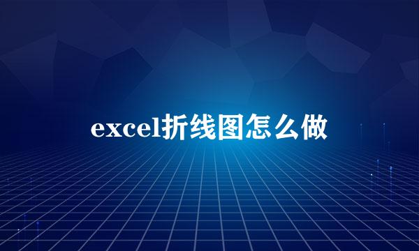 excel折线图怎么做